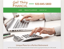 Tablet Screenshot of gailthiryfinancial.com